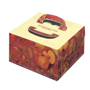 10 x 10 x 5-1/8"  Cake Box with Handle (FBTD7)