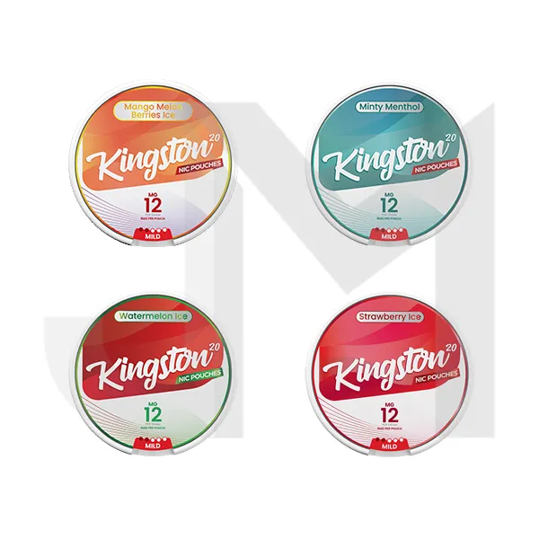 12mg Kingston Nicotine Pouches - 20 Pouches