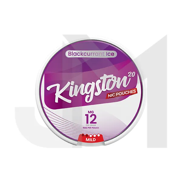 12mg Kingston Nicotine Pouches - 20 Pouches