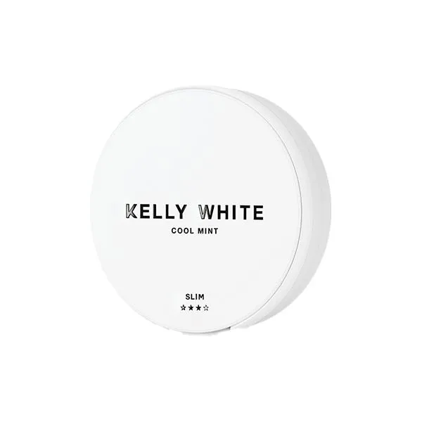 15mg Kelly White Slim Medium Cool Mint Nicotine Pouches - 20 Pouches