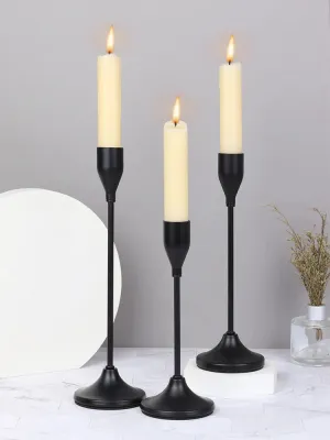 3PC European Style Metal Candle Holders
