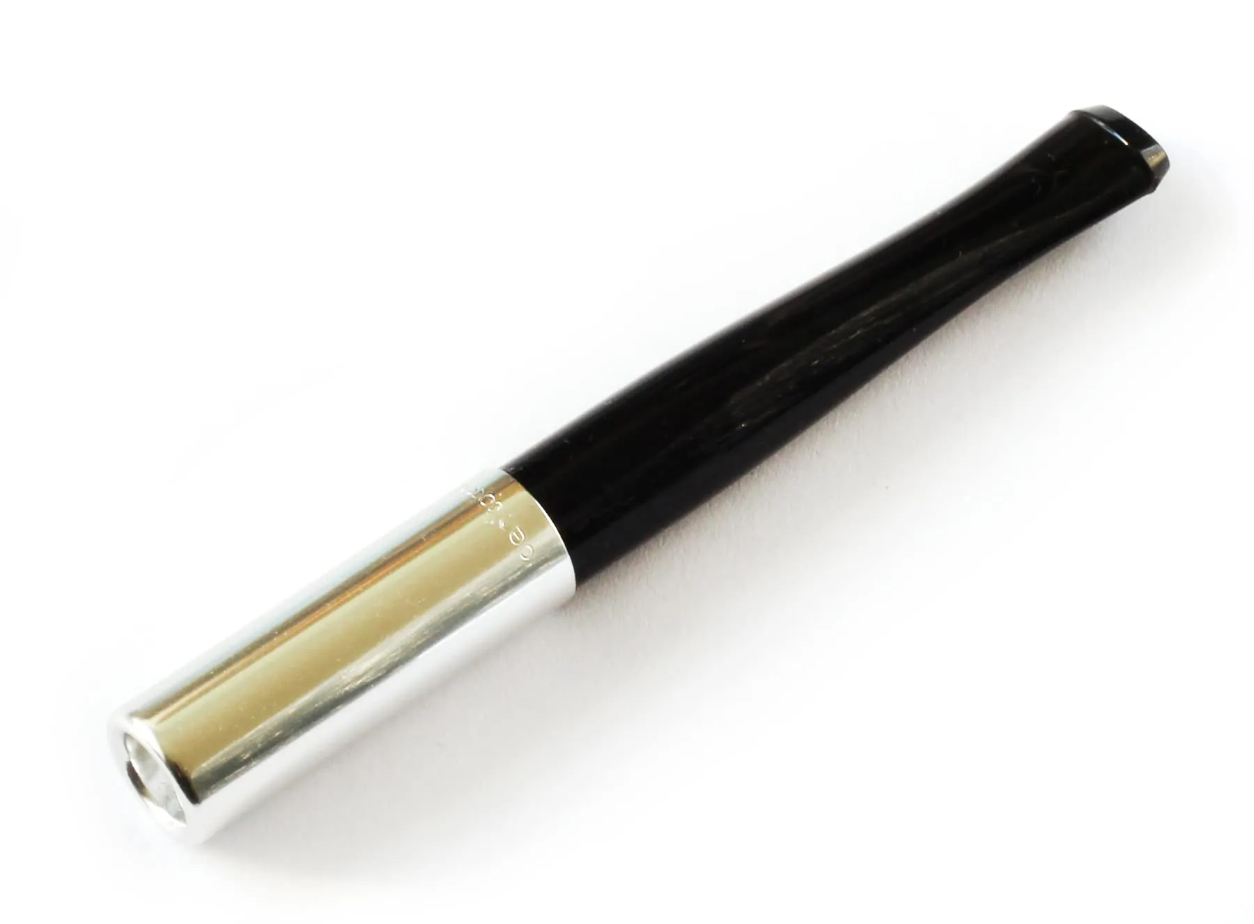 4 x DENICOTEA Cigarette Holders with Ejector Black and Silver Color