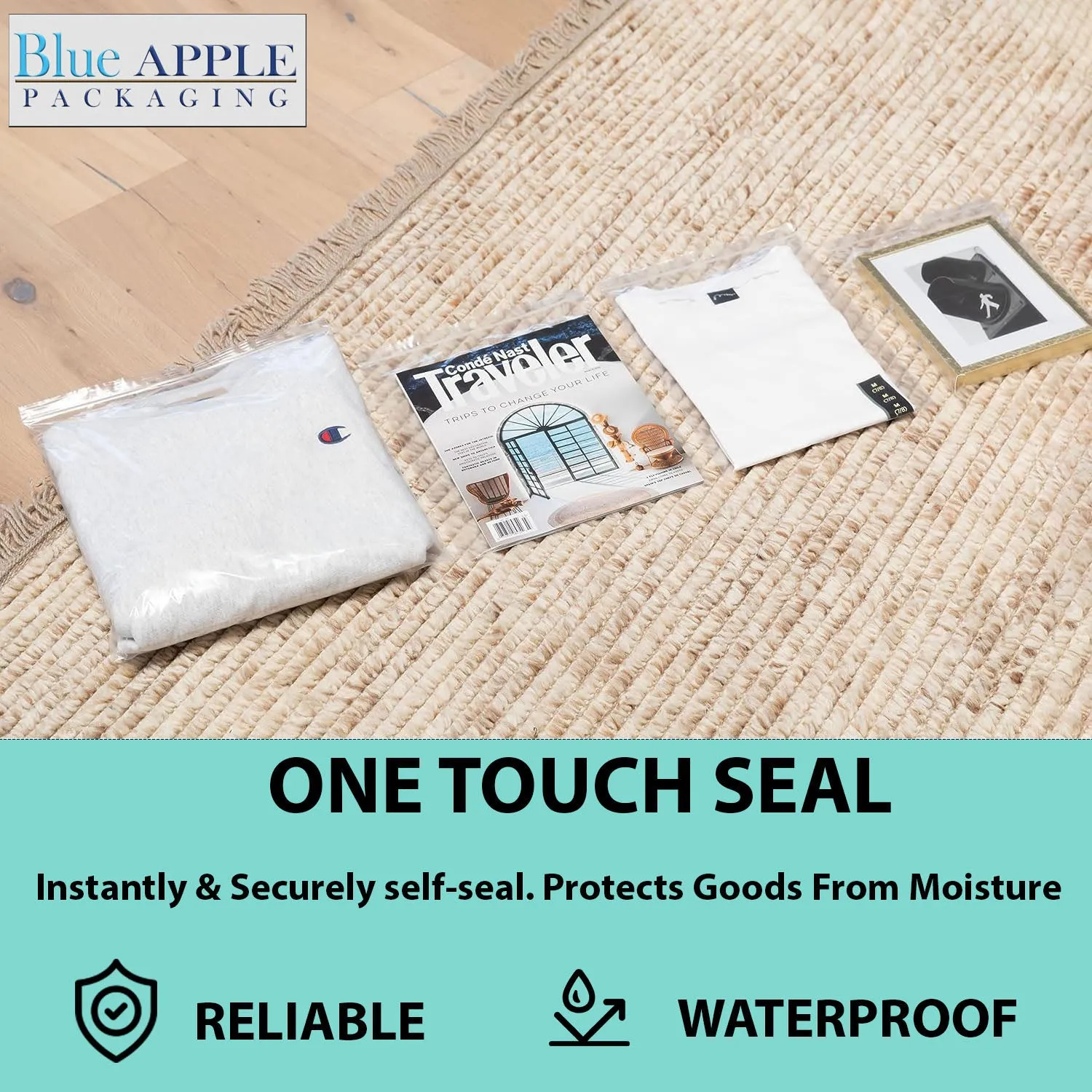 4X4 inches Reclosable Poly Bags with Hang Hole 4 Mil (LDPE) Single Track Zipper
