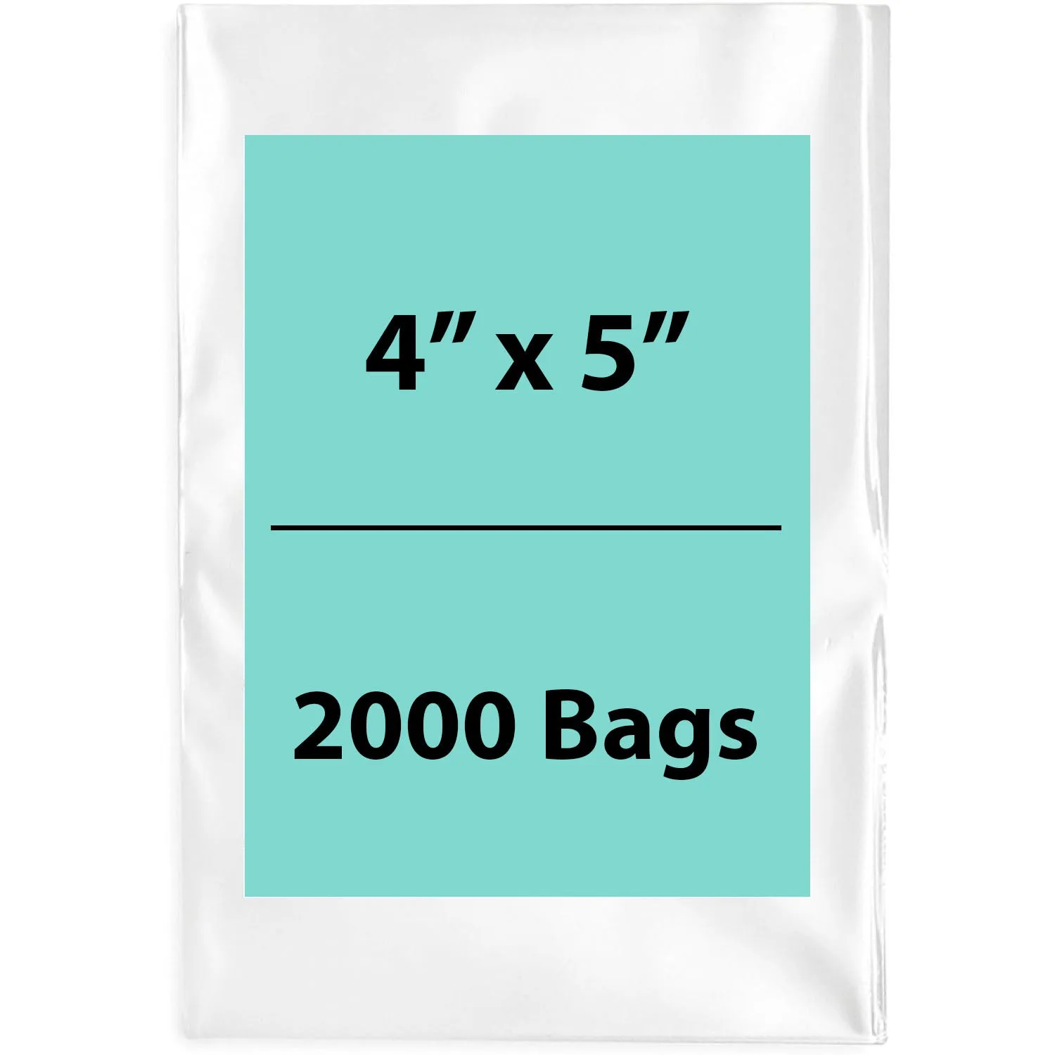 4X5 inches Clear Flat Poly Bags 4Mil Open Top (LDPE)