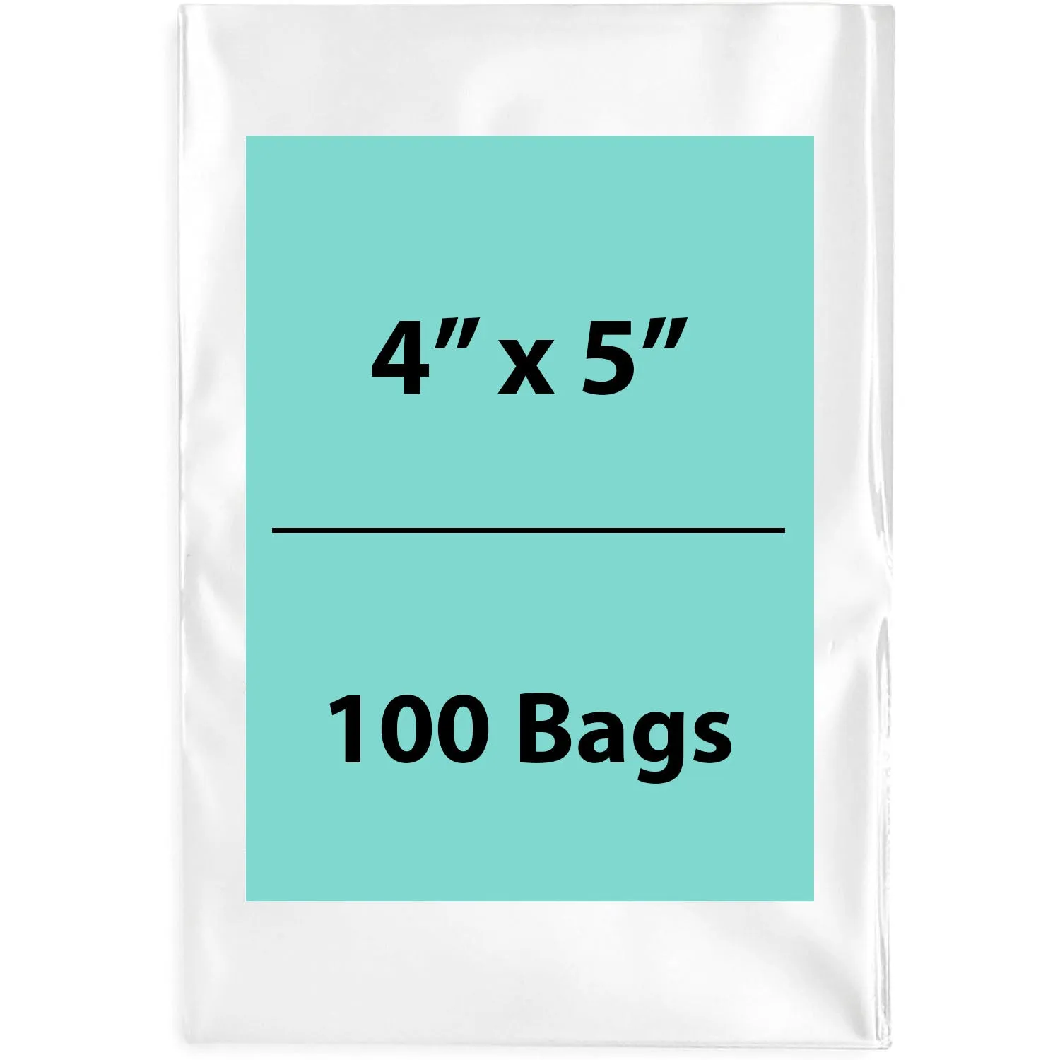 4X5 inches Clear Flat Poly Bags 4Mil Open Top (LDPE)
