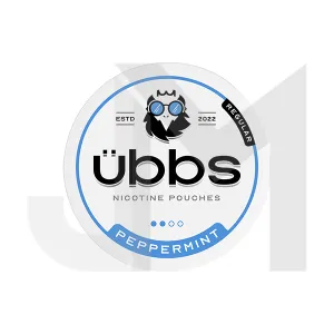 6mg Übbs Peppermint Regular Strength Nicotine Pouches - 20 Pouches