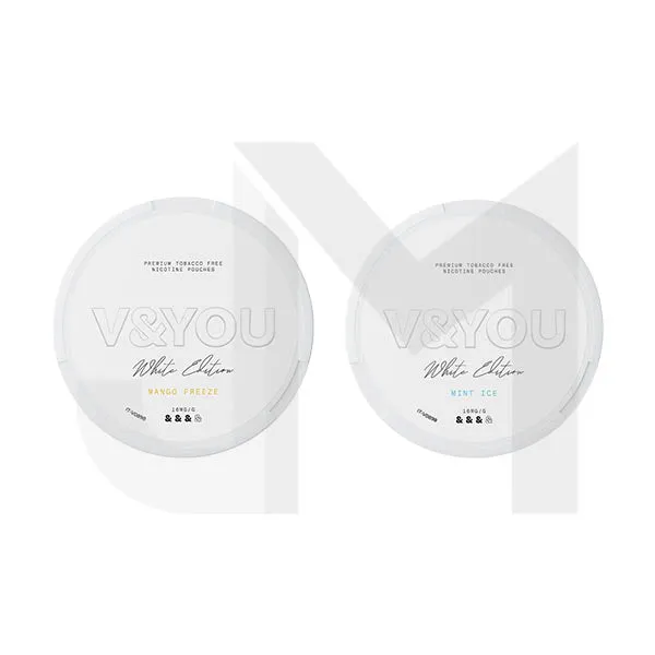 8.8mg V&YOU White Edition Nicotine Pouch - 20 Pouches (Buy 1 Get 1 Free)