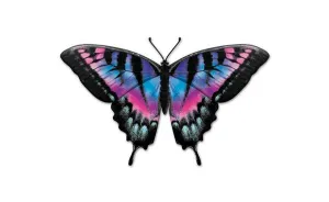 9.85"L Metal Embossed Butterfly Sign: MD136289