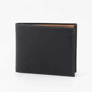 A Trifold, Premium Leather Wallet (Light Orange -Black)