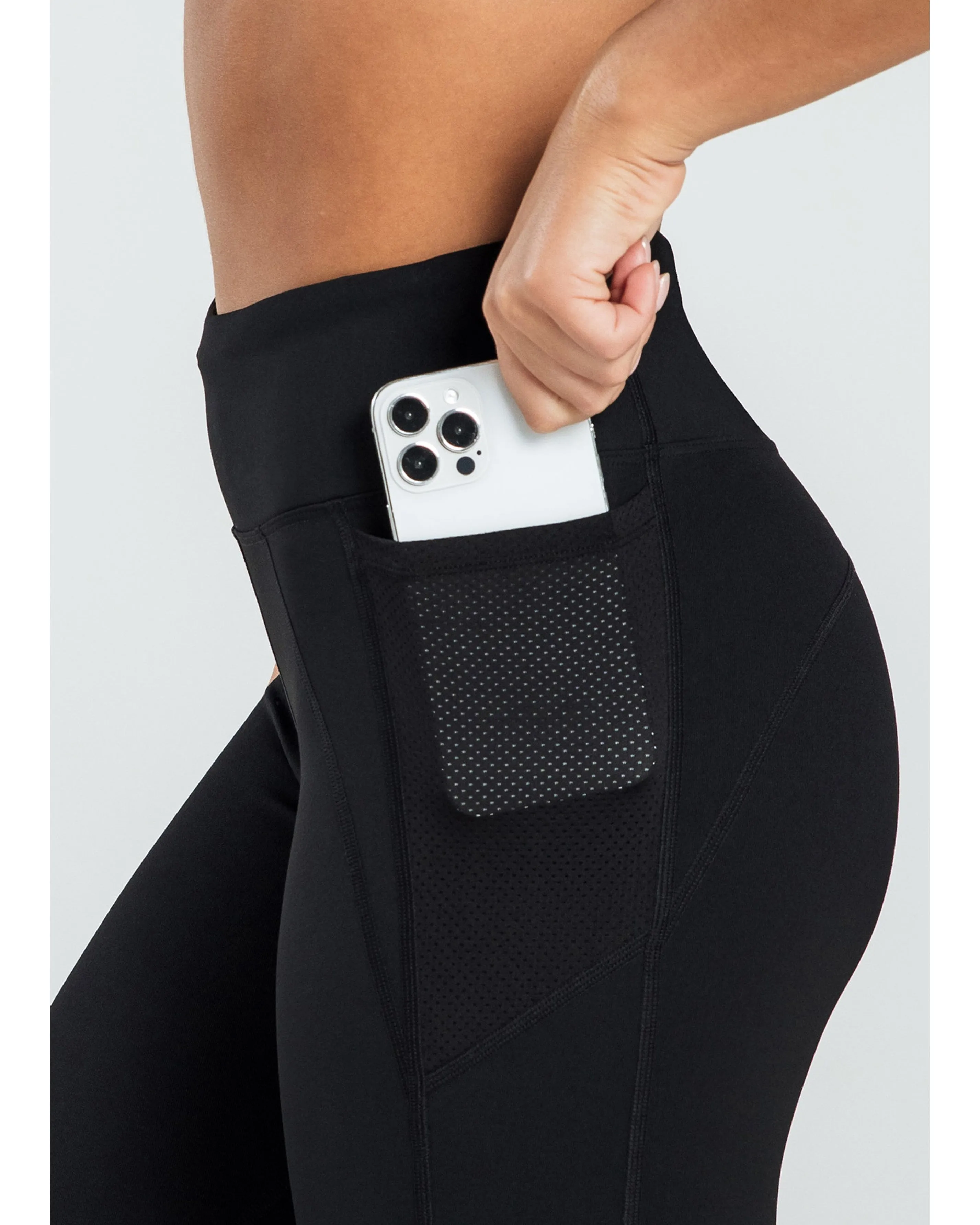 Abi and Joseph Carrera Dual Pocket Ankle Biter Tight - Black