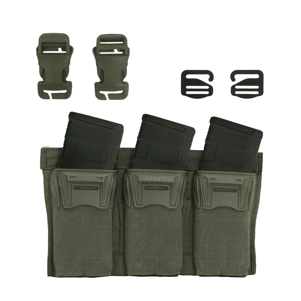 Agilite Pincer Placard Triple Magazine Pouch for M4 Type Magazine