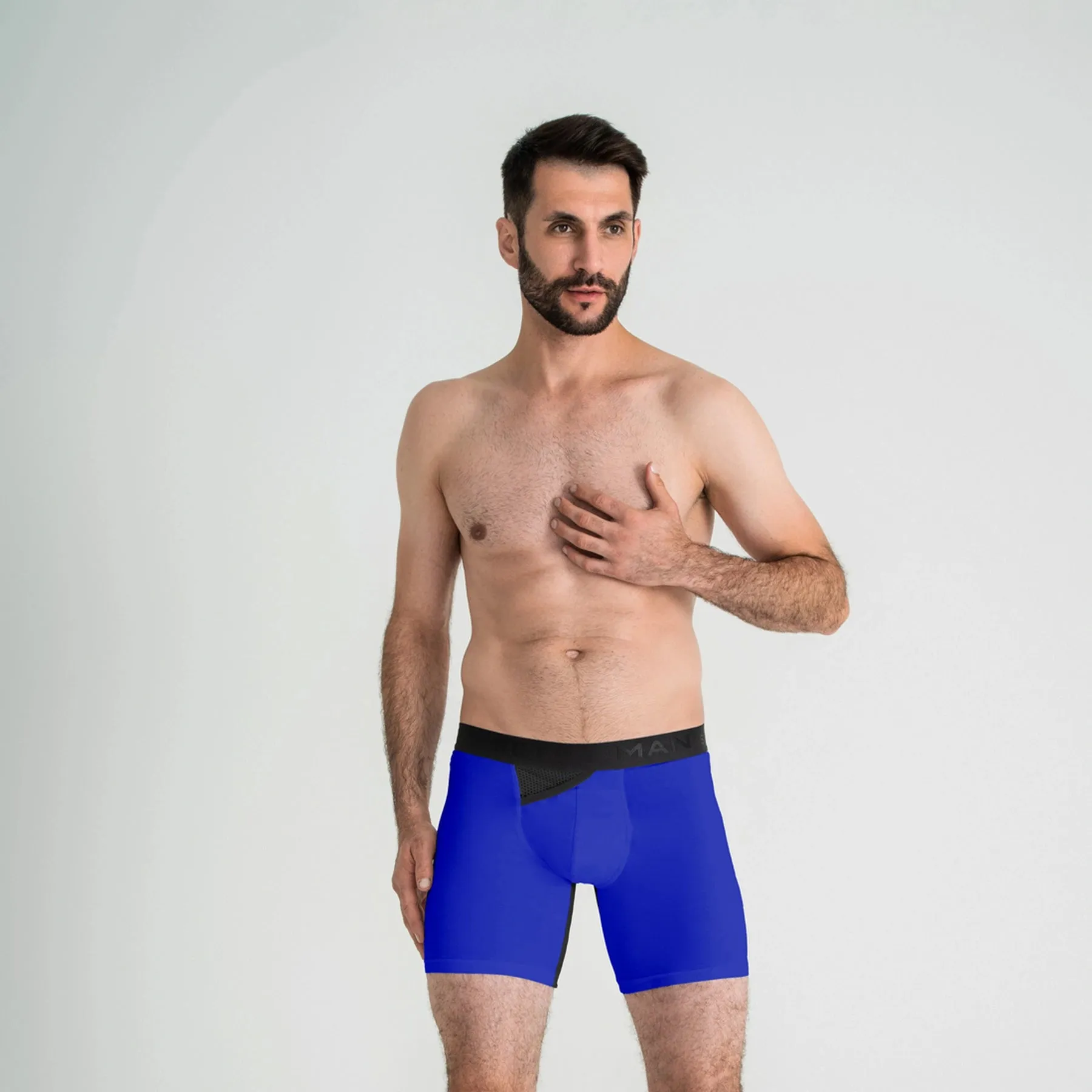 AirFlow Boxer Brief 7.6" OpenFly, Electric Blue