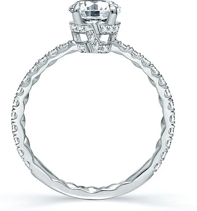 A.Jaffe Pave Set Diamond Engagement Ring