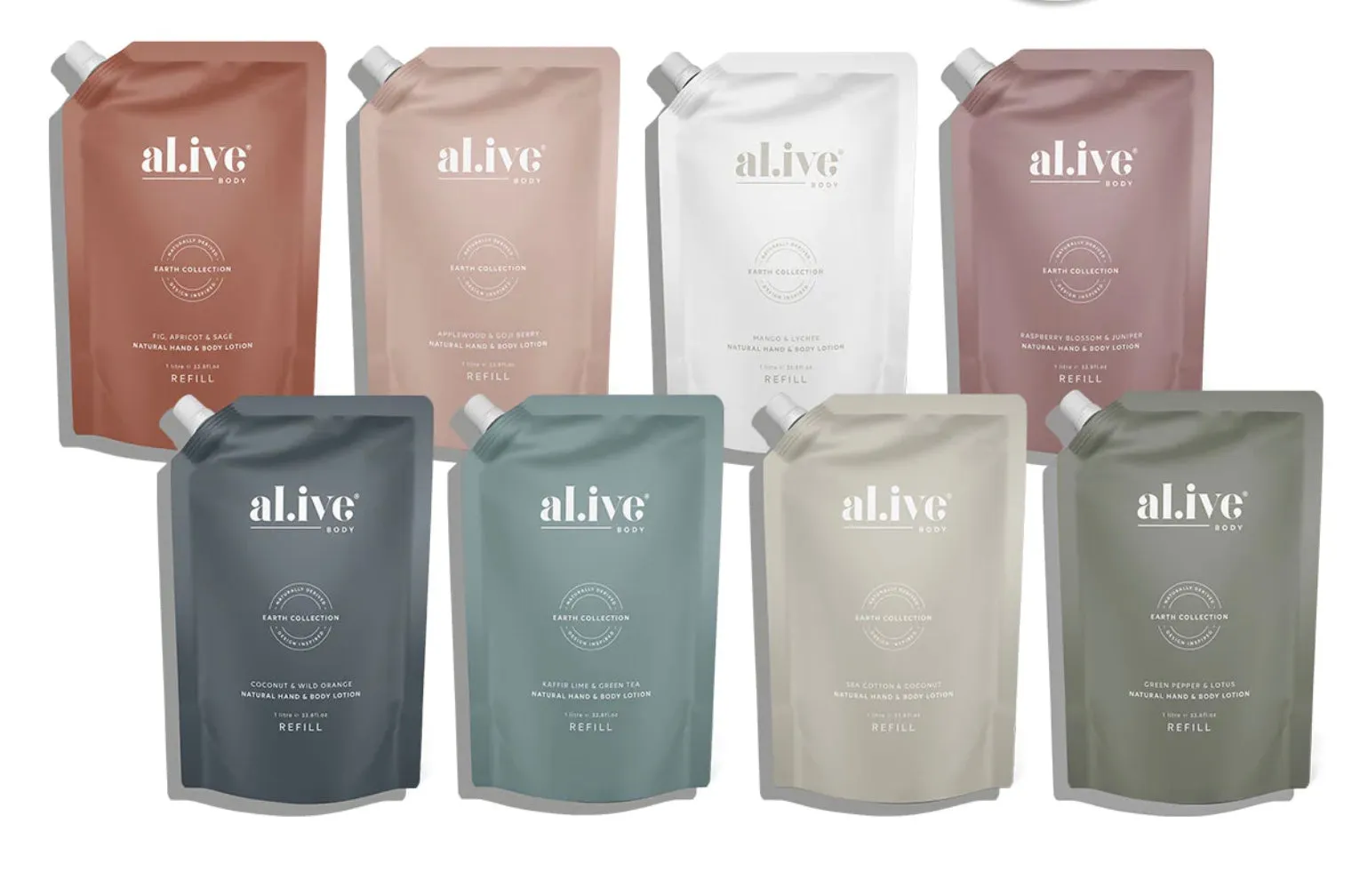Alive Body 1Ltr Lotion Refills