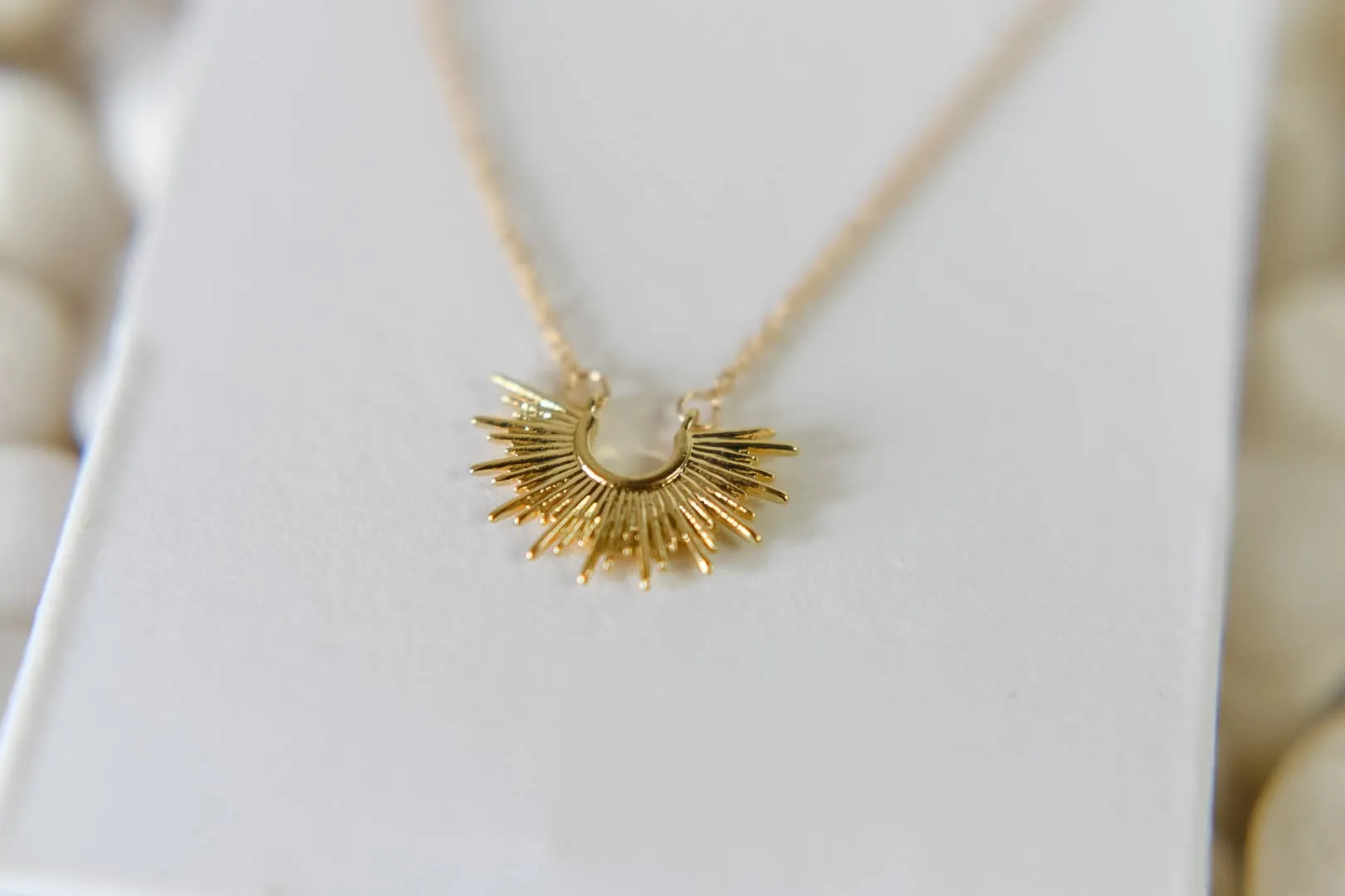 Alys Dainty 18k Gold Plated Starburst Necklace