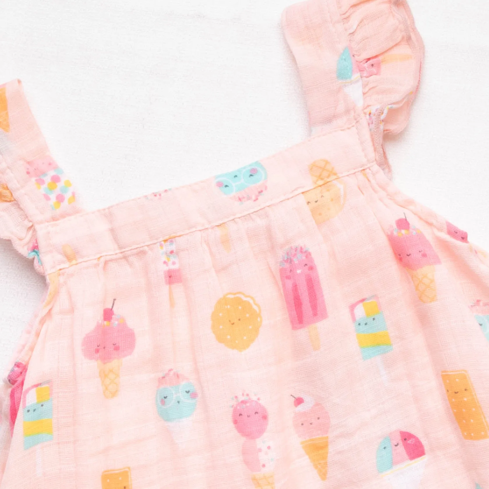 Angel Dear Ice Cream Muslin Sundress, Pink