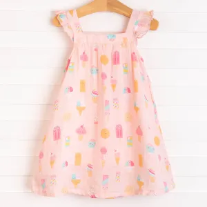 Angel Dear Ice Cream Muslin Sundress, Pink