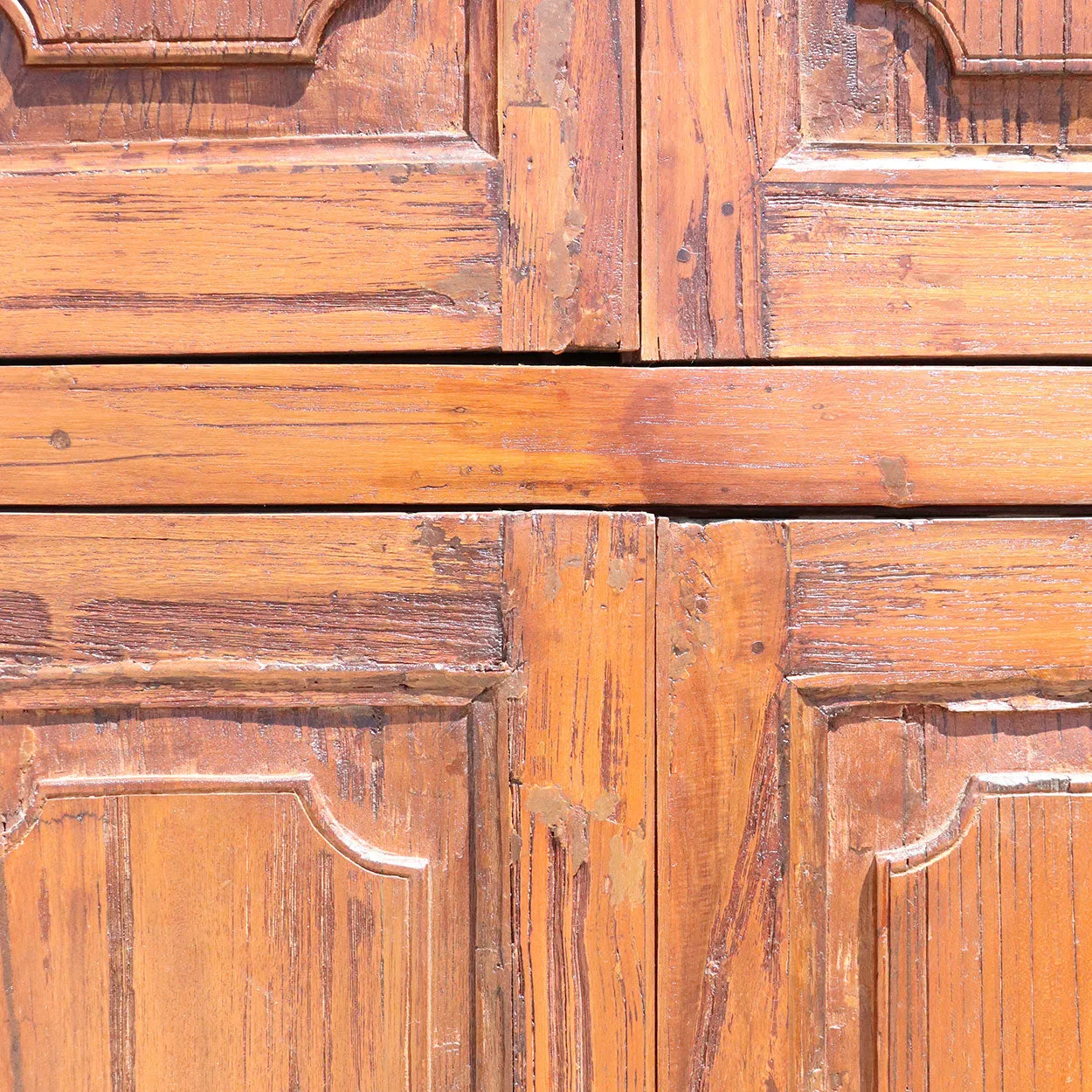 Anglo Indian Teak Louver Window with Frame and Iron Balcony Railing
