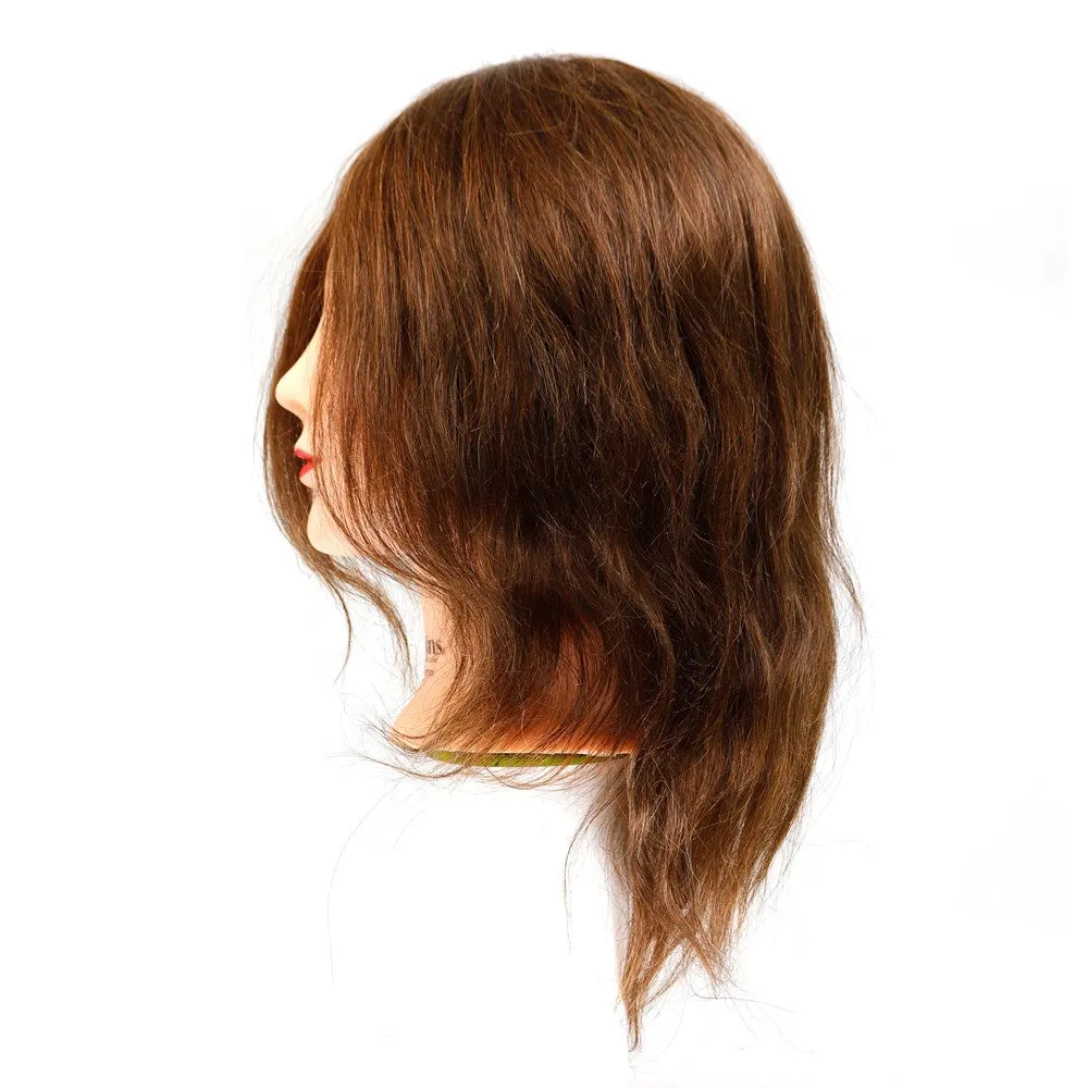 ANNIE 100% Human Hair Mannequin Head (14inch - 16inch)