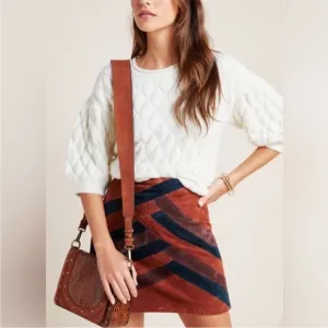 Anthropologie Bonnie Quilted Sweater