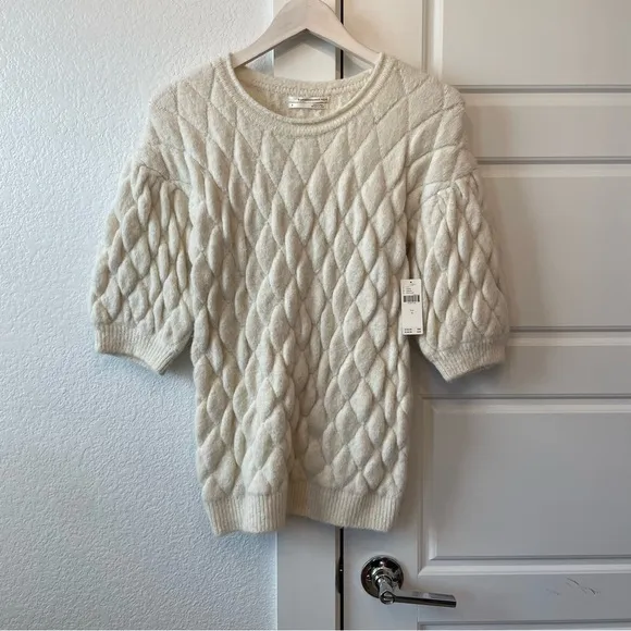 Anthropologie Bonnie Quilted Sweater