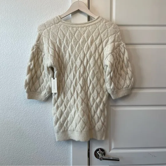 Anthropologie Bonnie Quilted Sweater