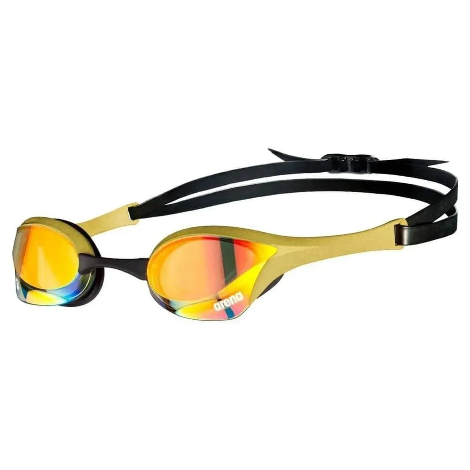 Arena Unisex Cobra Ultra Swipe Mirror Racing Goggles  - Yellow Copper-Gold