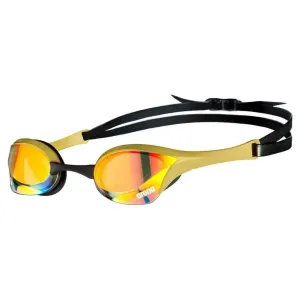 Arena Unisex Cobra Ultra Swipe Mirror Racing Goggles  - Yellow Copper-Gold