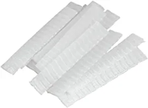 Artibetter 100pcs Makeup Brush Guards Protectors Mesh Cosmetic Brush Covers for Bristles Makeup Tool White