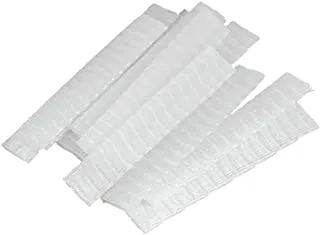 Artibetter 100pcs Makeup Brush Guards Protectors Mesh Cosmetic Brush Covers for Bristles Makeup Tool White
