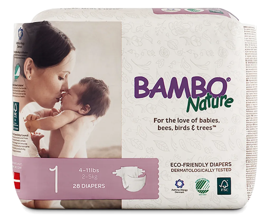 Bambo Nature Dream Diapers (Size 1)