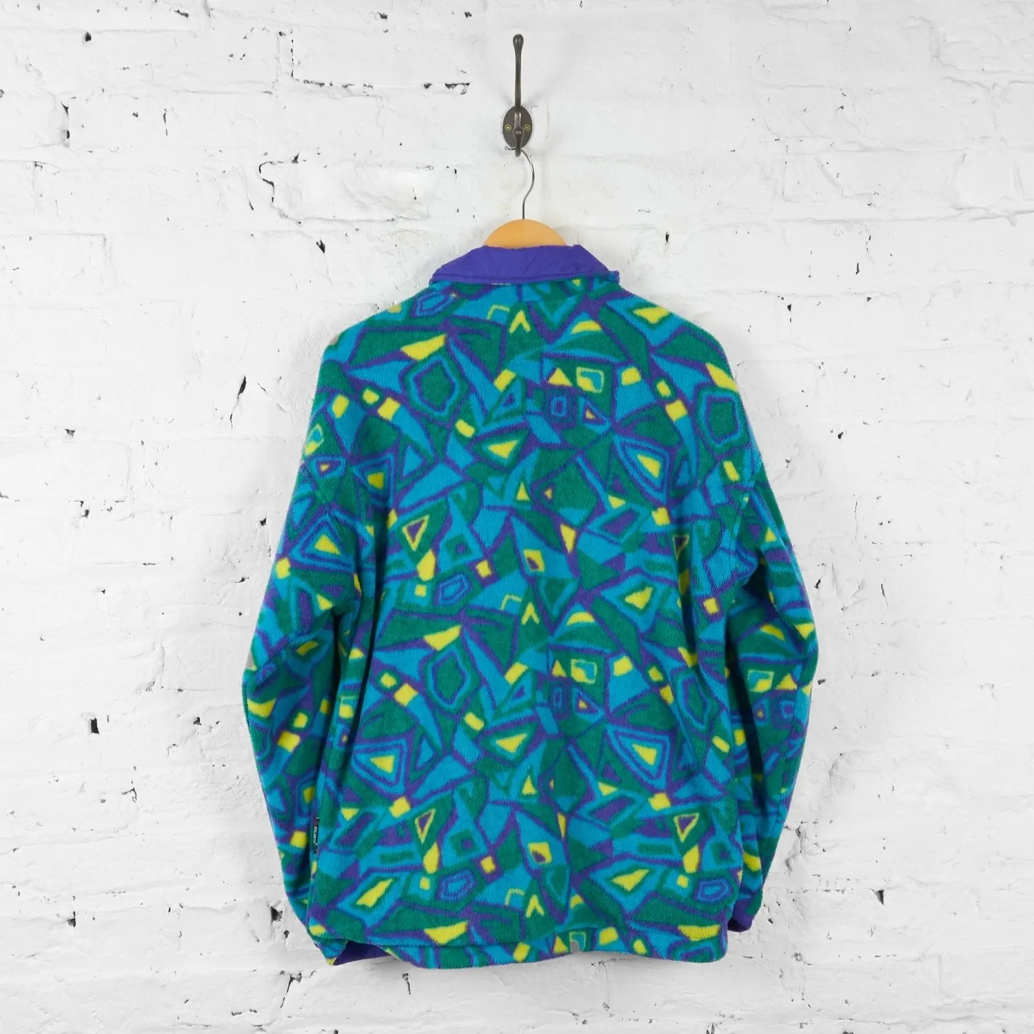 Berghaus Patterned Fleece Reversible Jacket - Green/Purple - L