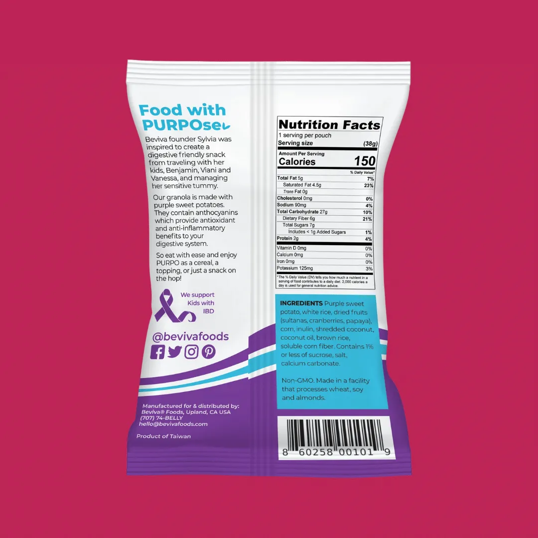 Beviva Purpo Granola Pouch