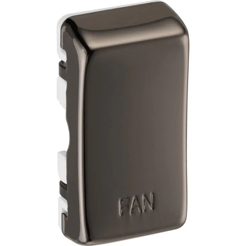 BG RRFNBN Nexus Grid Rocker Embossed (FAN) - Black Nickel