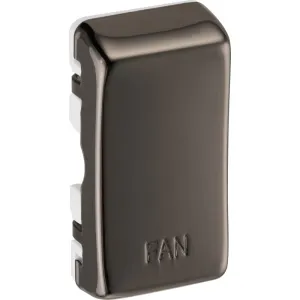 BG RRFNBN Nexus Grid Rocker Embossed (FAN) - Black Nickel