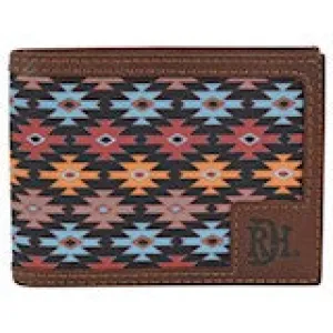 BG22228881W4 Wallet - Red Dirt Hat Co - Bifold South West Canvas Inlay
