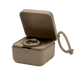 BIBS Paci Pod Pacifier Box - Dark Oak