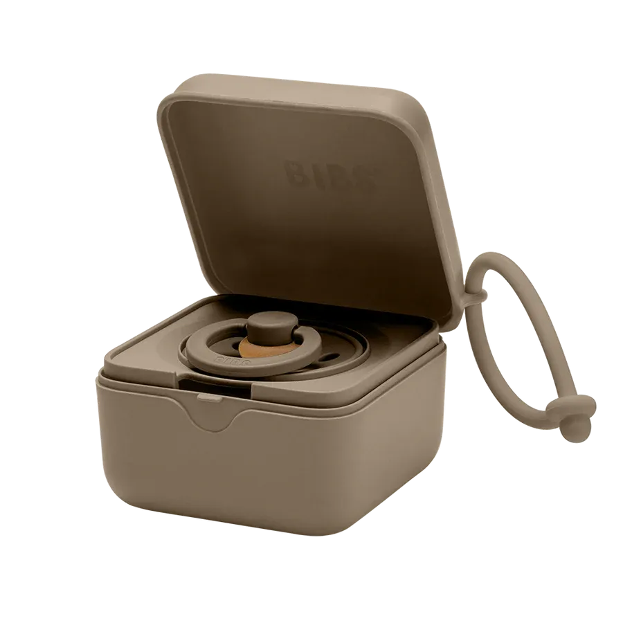 BIBS Paci Pod Pacifier Box - Dark Oak