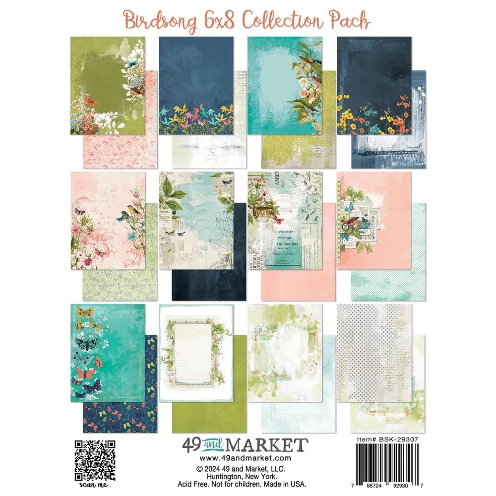 Birdsong - 6x8” Collection Pack 49 & Market BSK-29307
