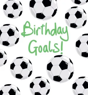 Birthday Goals Football Card By Lucilla Lavender