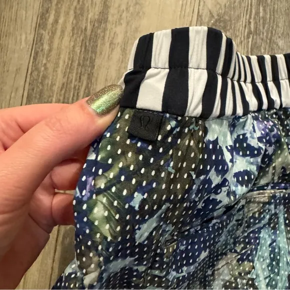 Blue and Black Patterned Floral Lululemon City Skort