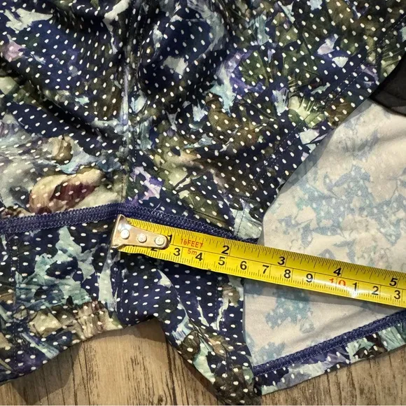 Blue and Black Patterned Floral Lululemon City Skort