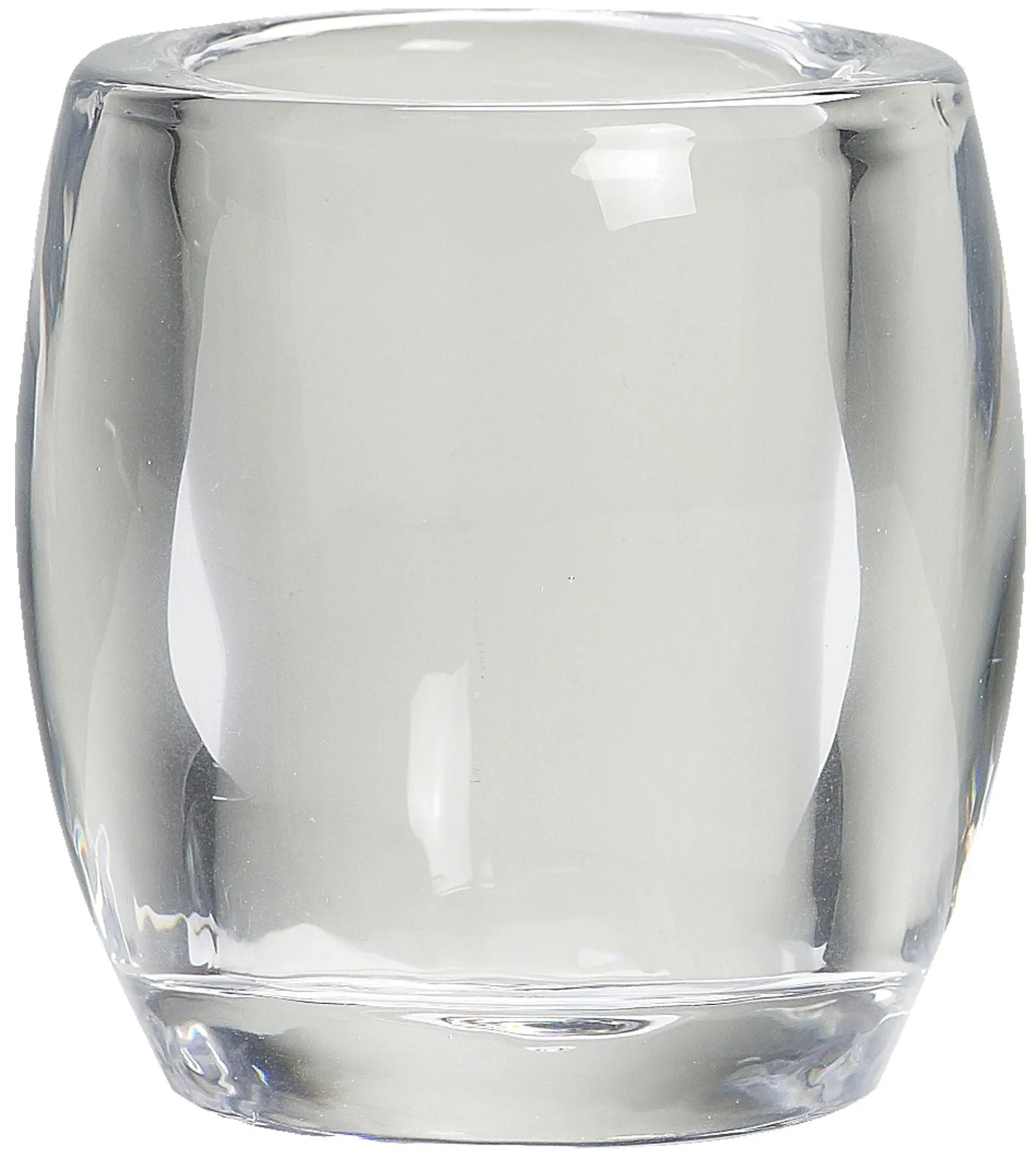 Bolsius Oval Glass Candle Holder, 77/725mm