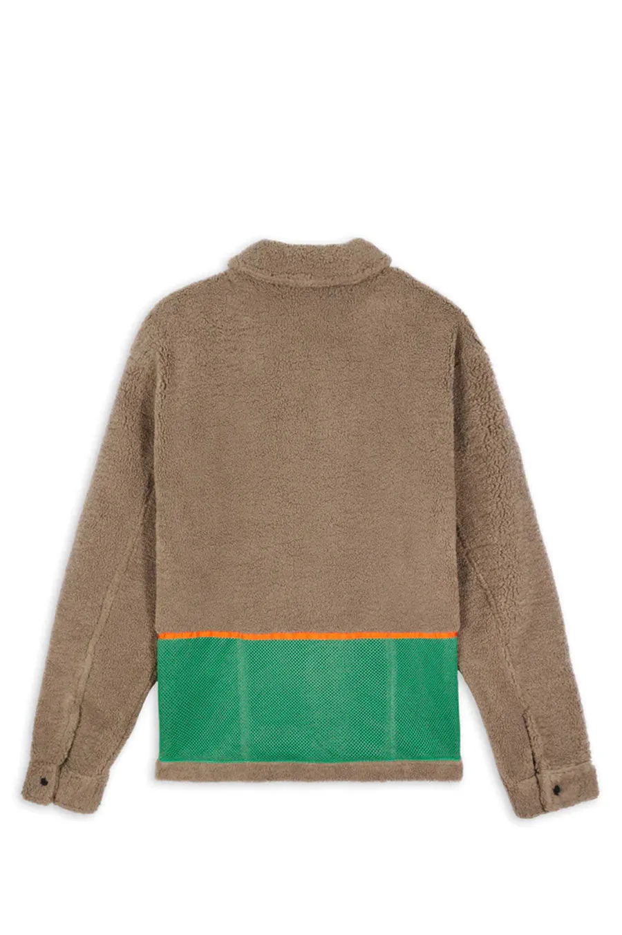 BRAIN DEAD MESHERPA ZIP JACKET NUTMEG