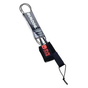Bulldog Double Swivel 8ft Ankle Leash - Black/Crimson Red