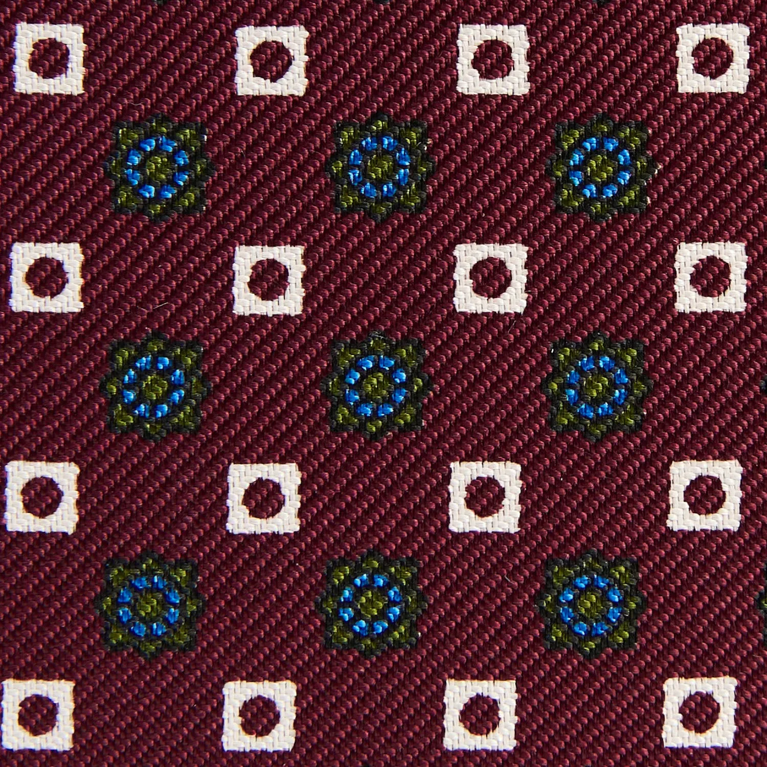 BURGUNDY SILK AND LEATHER FOLDING CARD HOLDER