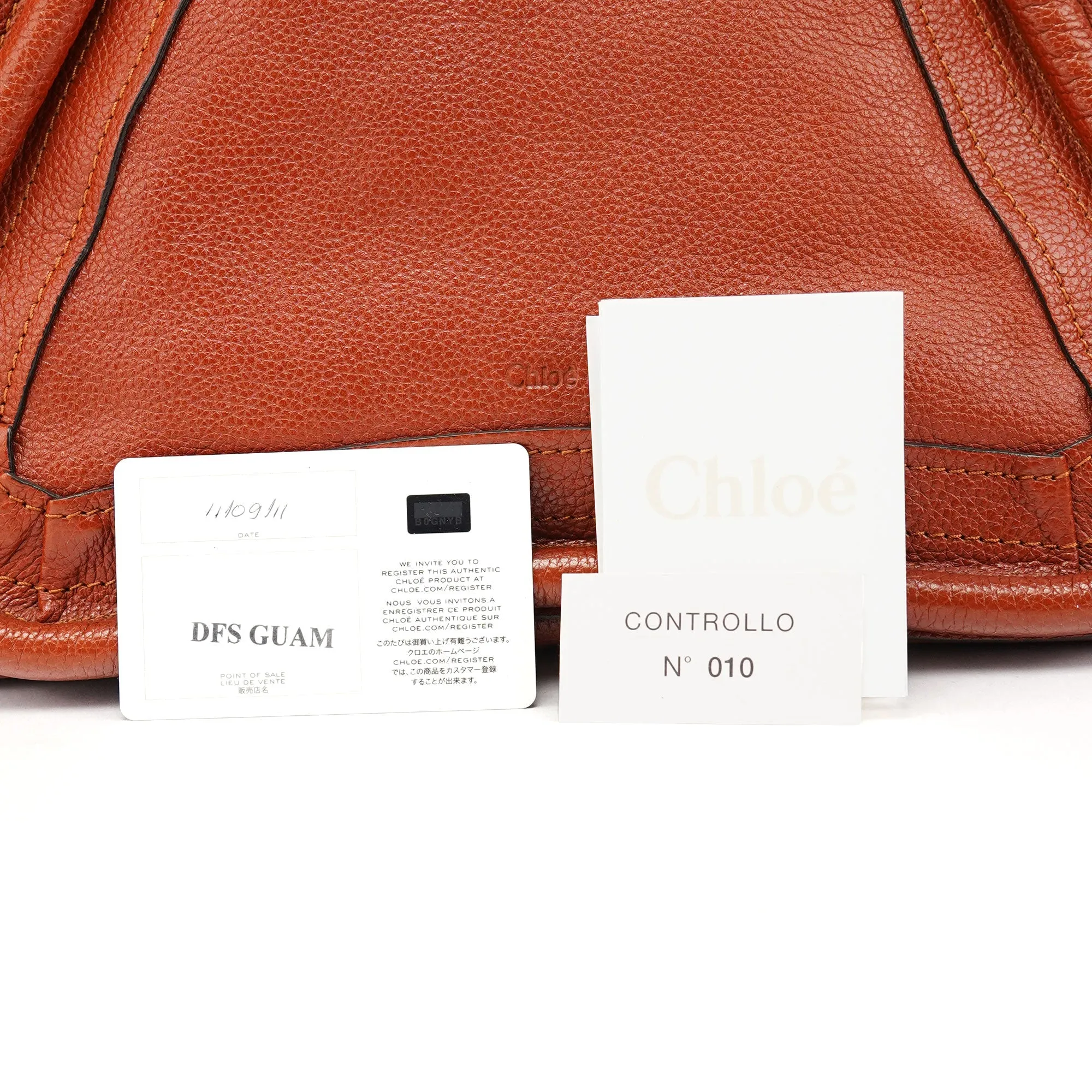 Burnt Orange Leather Paraty 2-Way Shoulder Bag