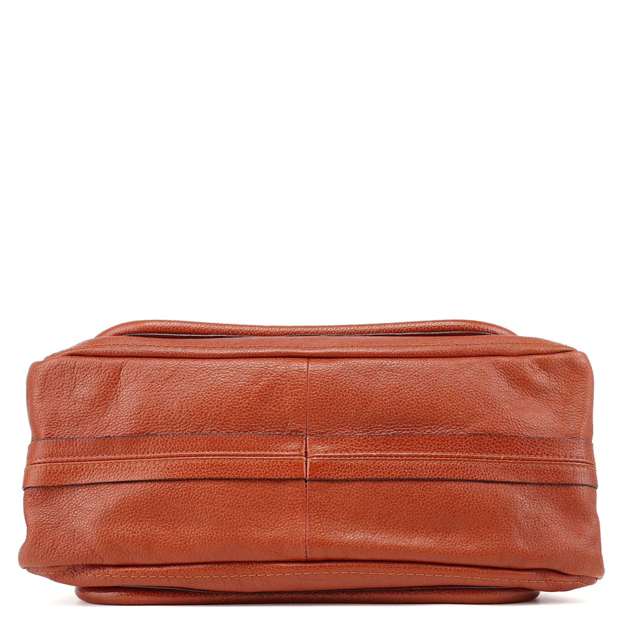 Burnt Orange Leather Paraty 2-Way Shoulder Bag