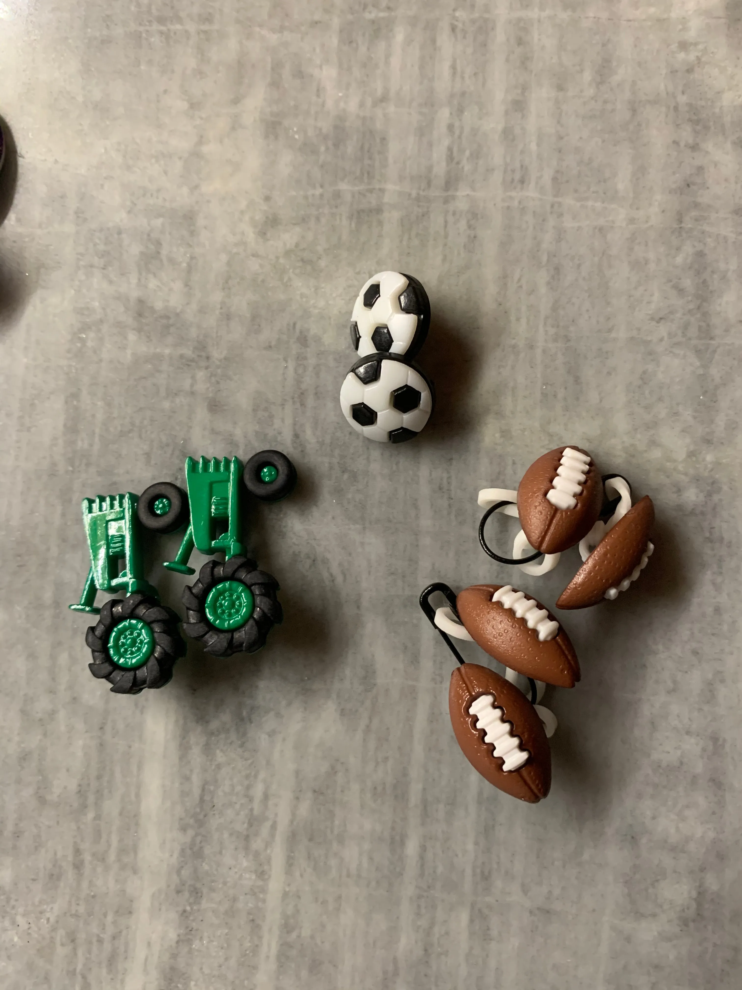Button Ear Savers - Wood, Plastic