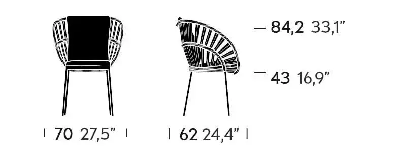 Cala - Stackable Dining Chair
